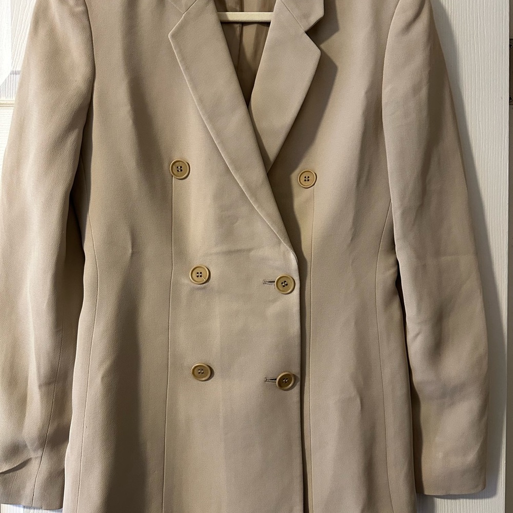 Vintage Emporio‎ Armani Double-Breasted Blazer - Beige - size 38/XS